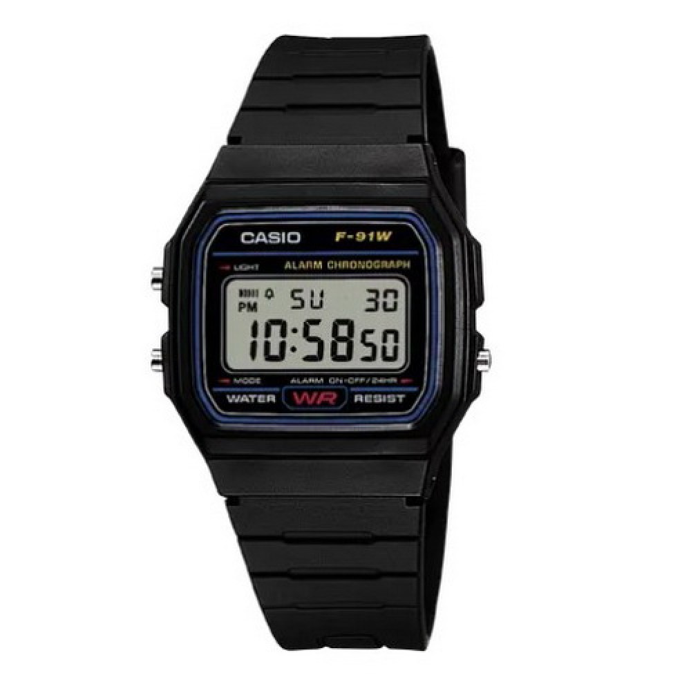 Купити Casio F-91W-1YEG Годинник Casio F-91W-1YEG фото